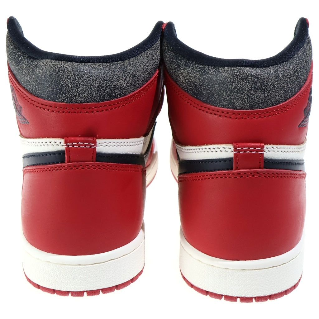 NIKE(ナイキ) AIR JORDAN 1 HIGH OG CHICAGO LOST & FOUND エアジョーダン1 ハイ ロスト アンド ファウンド ハイカットスニーカー レッド/ホワイト US9.5/27.5cm DZ5485-612