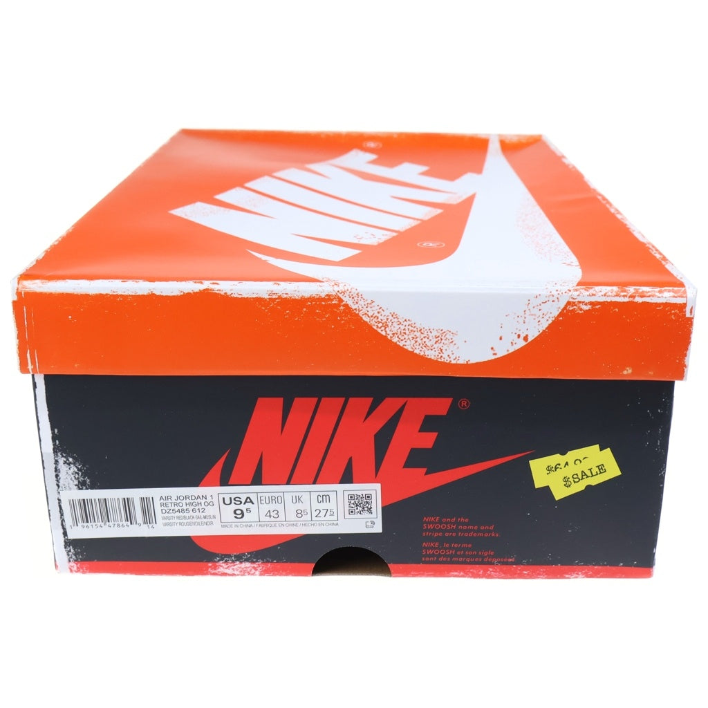 NIKE(ナイキ) AIR JORDAN 1 HIGH OG CHICAGO LOST & FOUND エアジョーダン1 ハイ ロスト アンド ファウンド ハイカットスニーカー レッド/ホワイト US9.5/27.5cm DZ5485-612