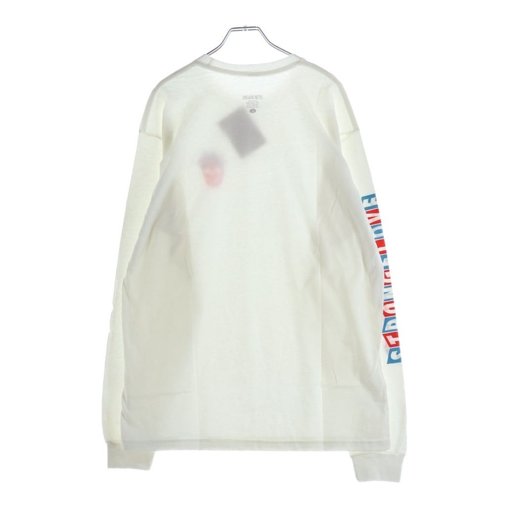 NO BRAND(ノーブランド) STRANGE LOVE(ストレンジラブ) Heart Skull L/S Tee ハートスカル ダンクSBデザイン ショーンクライバー アームロゴプリント 長袖 Tシャツ カットソー ホワイト