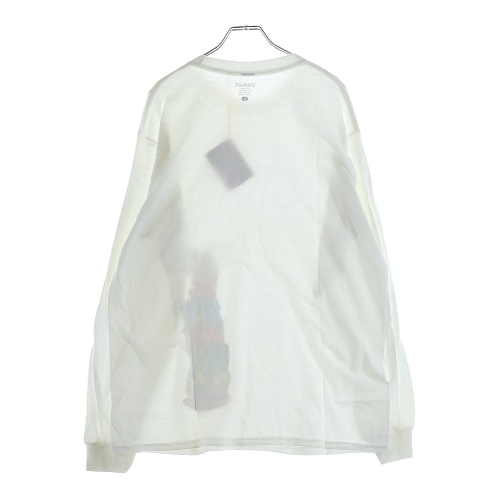 NO BRAND(ノーブランド) STRANGE LOVE(ストレンジラブ) Bears L/S Tee ベアーズ ダンクSBデザイン ショーンクライバー アームロゴプリント 長袖 Tシャツ カットソー ホワイト