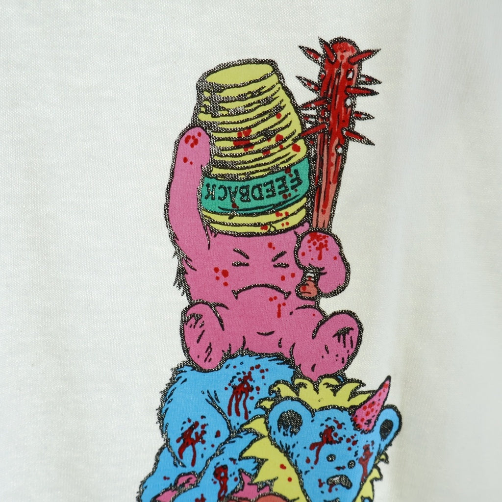 NO BRAND(ノーブランド) STRANGE LOVE(ストレンジラブ) Bears L/S Tee ベアーズ ダンクSBデザイン ショーンクライバー アームロゴプリント 長袖 Tシャツ カットソー ホワイト