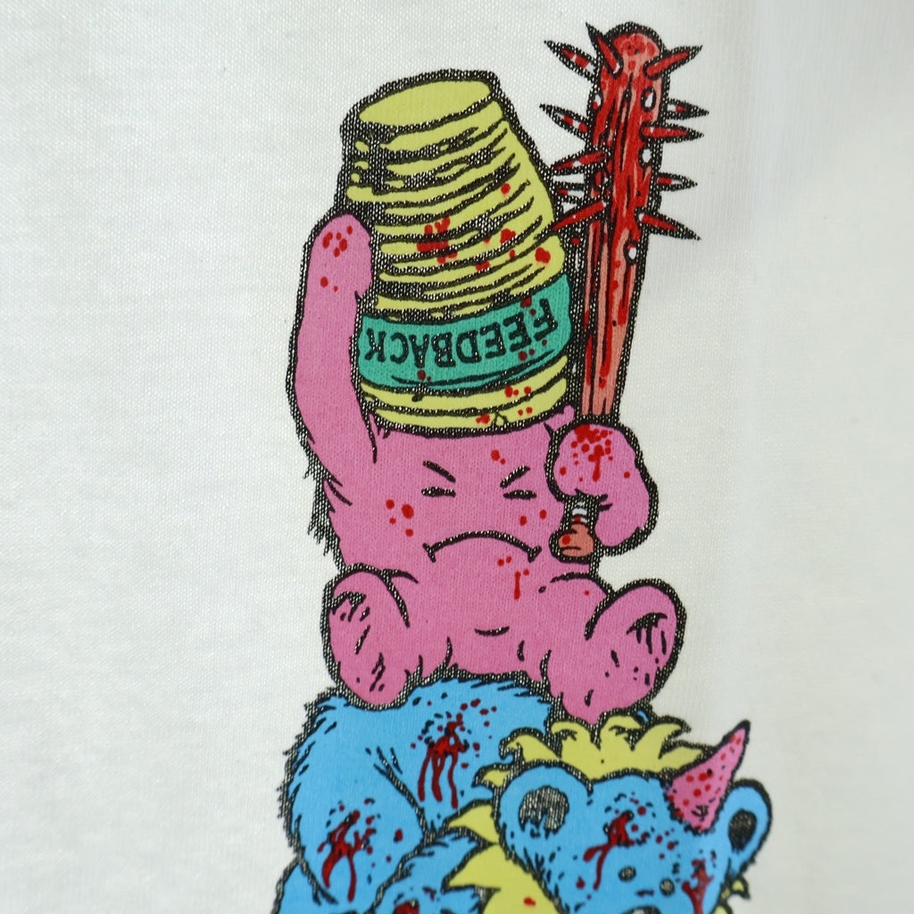 NO BRAND(ノーブランド) STRANGE LOVE(ストレンジラブ) Bears L/S Tee ベアーズ ダンクSBデザイン ショーンクライバー アームロゴプリント 長袖 Tシャツ カットソー ホワイト