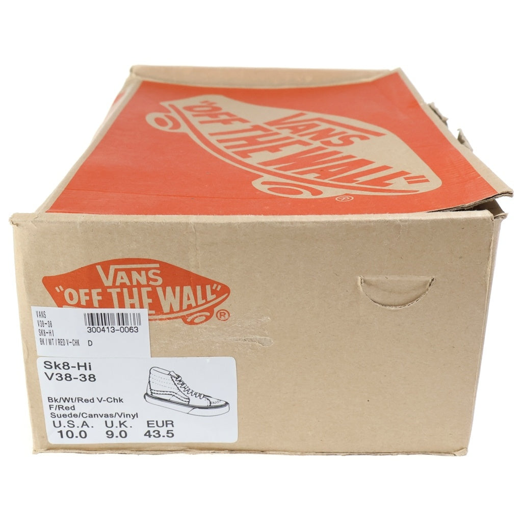 VANS(ヴァンズ) 90s SK8 Hi スケート チェッカーボード ハイカットスニーカー ブラック US10/28.0cm