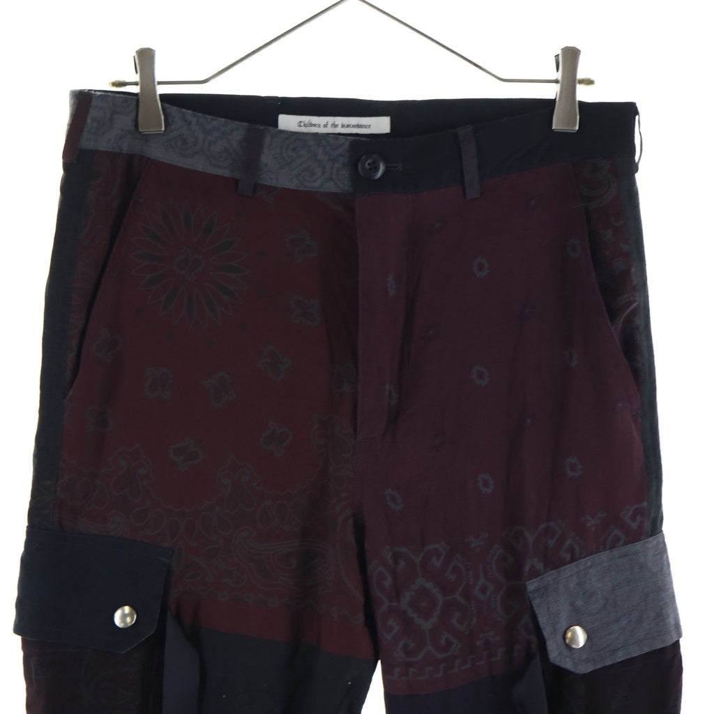 Children of the discordance(チルドレンオブザディスコーダンス) ×ROGIC VINTAGE BANDANA PANTS ヴィンテージバンダナ 総柄 カーゴパンツ マルチ COTDPT-130ROG