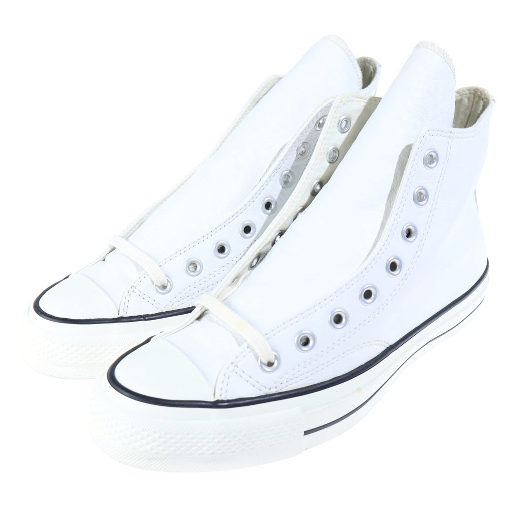 CONVERSE ADDICT(コンバースアディクト) CHUCK TAYLOR LEATHER HI チャックテイラー レザー ハイカットスニーカー ホワイト US9/27.0cm