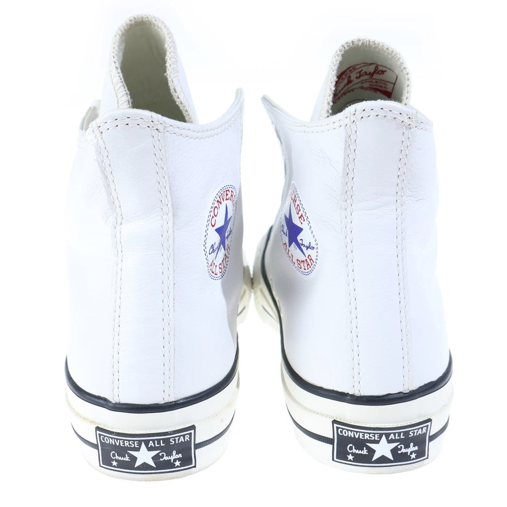 CONVERSE ADDICT(コンバースアディクト) CHUCK TAYLOR LEATHER HI チャックテイラー レザー ハイカットスニーカー ホワイト US9/27.0cm