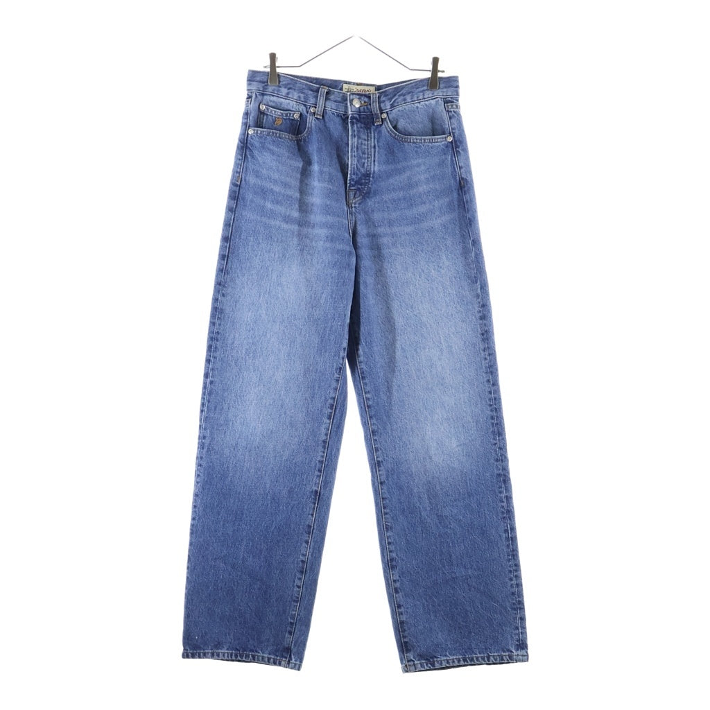 STUSSY(ステューシー) RELAXED JEAN リラックスドジーンズ ボタンフライ ワイドストレート デニムパンツ インディゴ