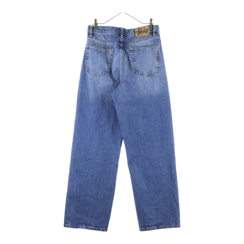 STUSSY(ステューシー) RELAXED JEAN リラックスドジーンズ ボタンフライ ワイドストレート デニムパンツ インディゴ