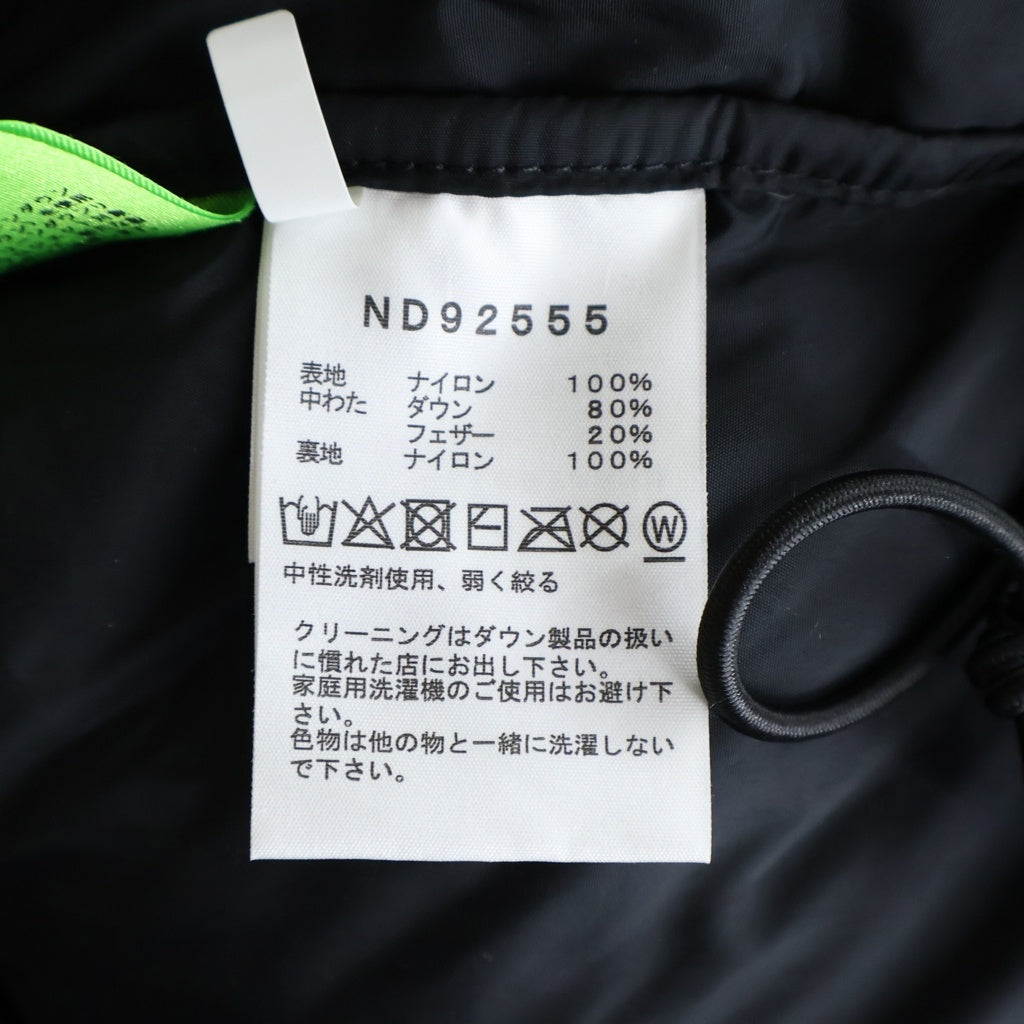 THE NORTH FACE(ザノースフェイス) NUPTSE JACKET ヌプシ フロントロゴダウンジャケット ブラック ND92555