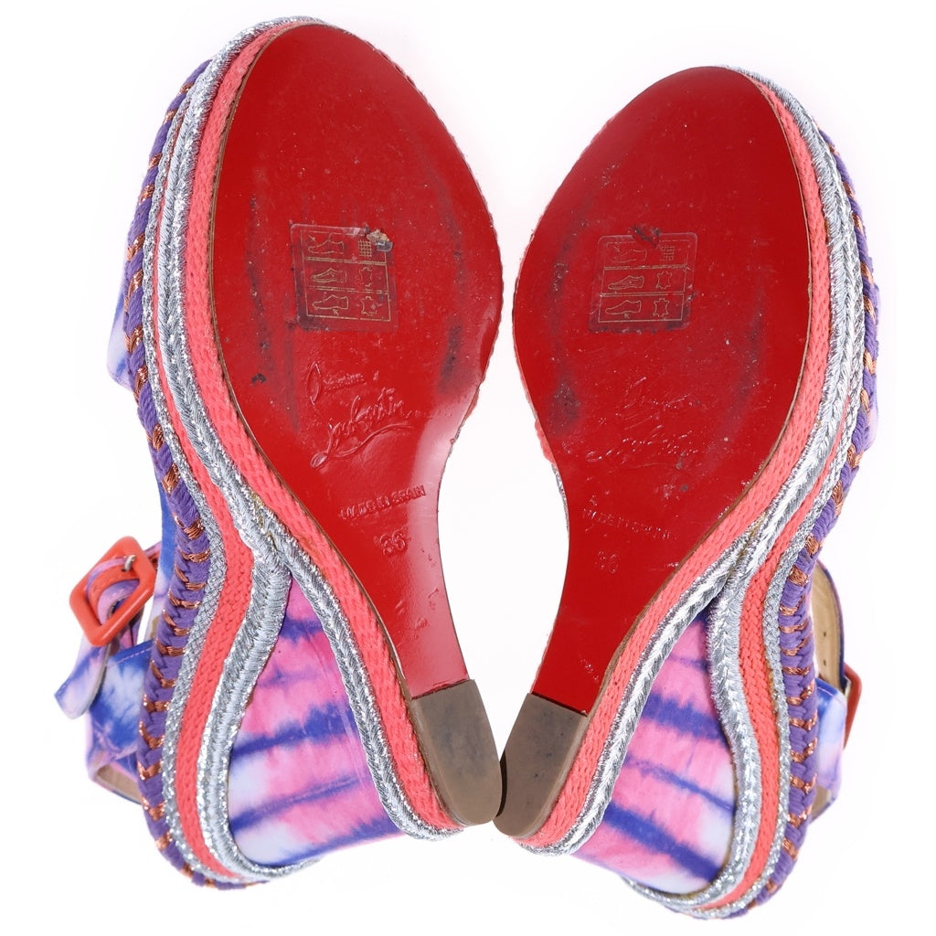 CHRISTIAN LOUBOUTIN(クリスチャンルブタン) Duplice デュプリス ウェッジソール サンダル ハイヒール マルチ レディース