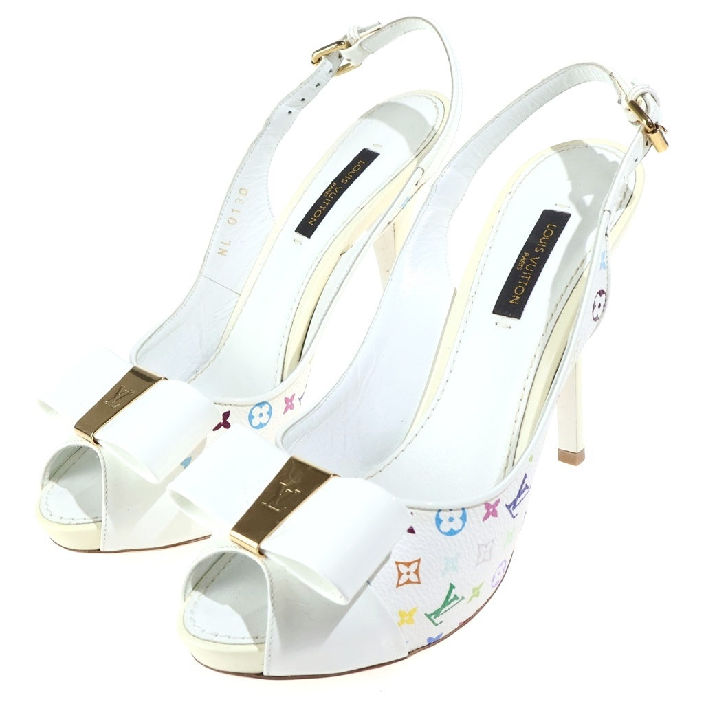 LOUIS VUITTON(ルイヴィトン) TM 6AM モノグラム パテントレザー パンプス ハイヒール ホワイト NL0130 レディース