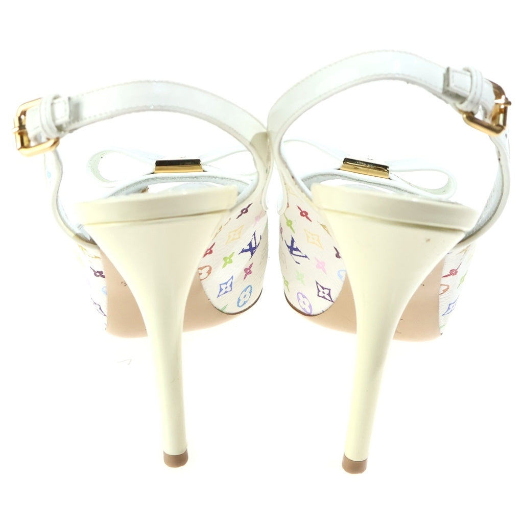 LOUIS VUITTON(ルイヴィトン) TM 6AM モノグラム パテントレザー パンプス ハイヒール ホワイト NL0130 レディース