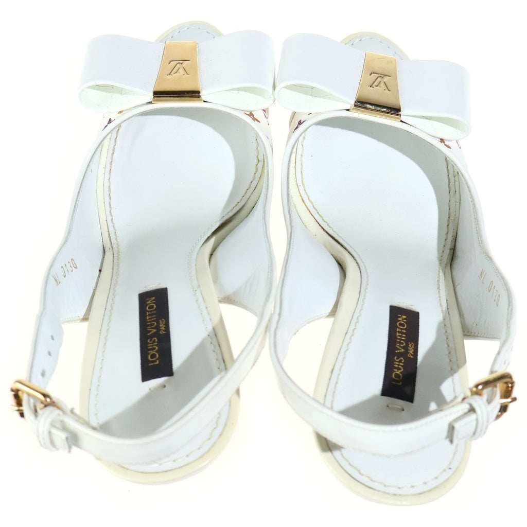 LOUIS VUITTON(ルイヴィトン) TM 6AM モノグラム パテントレザー パンプス ハイヒール ホワイト NL0130 レディース