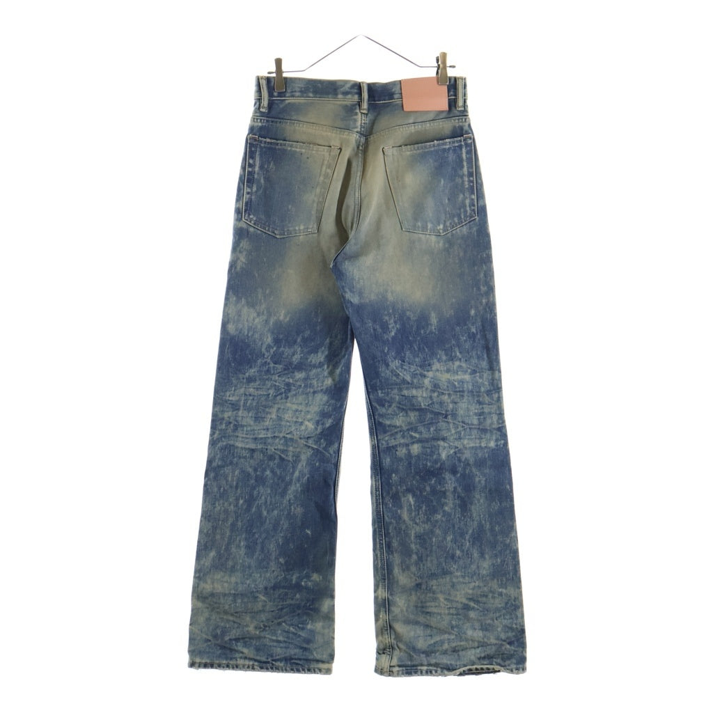 Acne Studios(アクネ ストゥディオズ) 2021M Goldmine レギュラーフィットジーンズ ダメージ加工デニムフレアパンツ インディゴ B00461