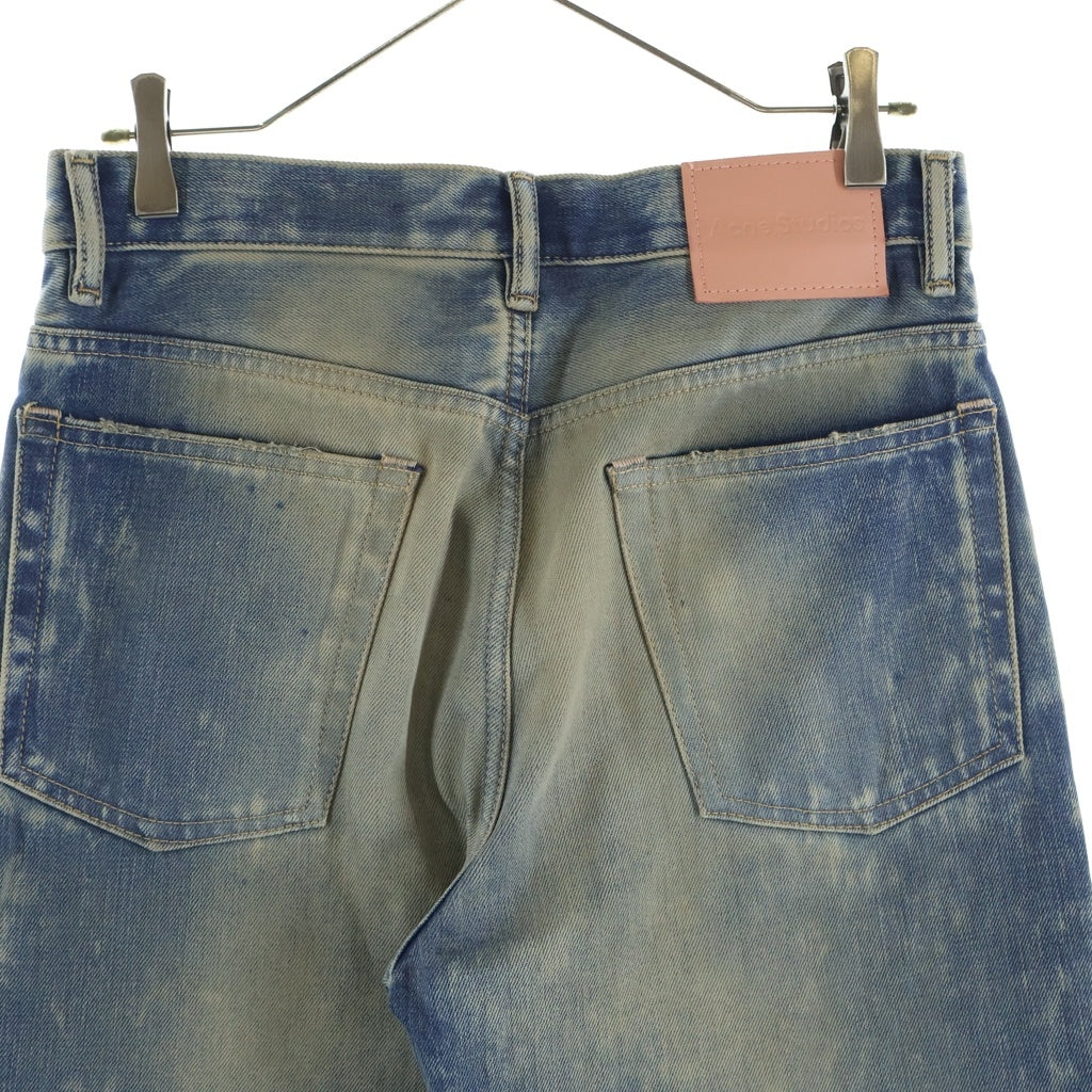 Acne Studios(アクネ ストゥディオズ) 2021M Goldmine レギュラーフィットジーンズ ダメージ加工デニムフレアパンツ インディゴ B00461