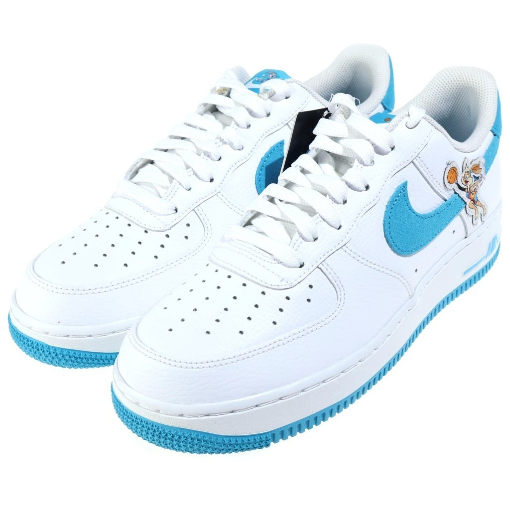 NIKE(ナイキ) ×Space Players Air Force 1 Low Tune Squad スペースプレイヤーズ エアフォース1 07 チューンスクワッド ローカットスニーカー ホワイト/ライトブルー US8/26cm DJ7998-100