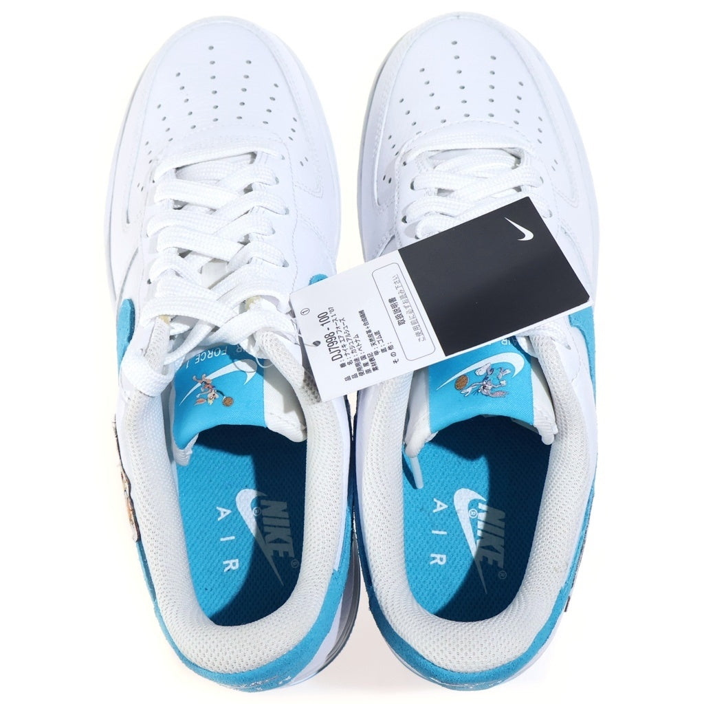 NIKE(ナイキ) ×Space Players Air Force 1 Low Tune Squad スペースプレイヤーズ エアフォース1 07 チューンスクワッド ローカットスニーカー ホワイト/ライトブルー US8/26cm DJ7998-100
