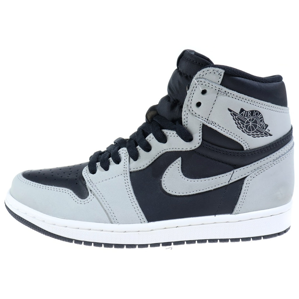 NIKE(ナイキ) AIR JORDAN 1 RETRO HIGH OG SHADOW エアジョーダン1 シャドー ハイカットスニーカー ブラック/グレー US8/26cm 555088-013