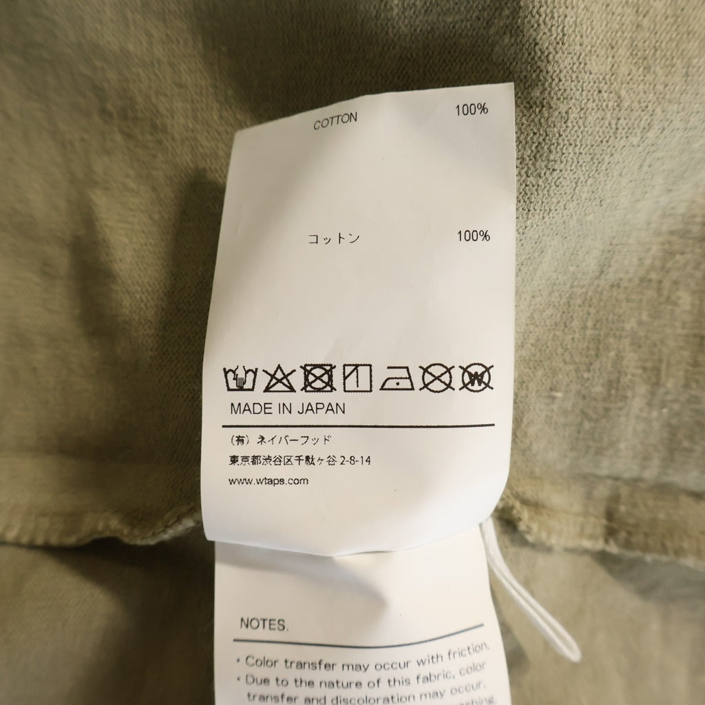 WTAPS(ダブルタップス) 23SS SIGN L/S バックロゴ刺繍 長袖Tシャツ カットソー ブラウン 251ATDT-CSM09
