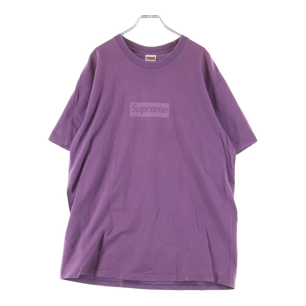 SUPREME(シュプリーム) 23SS Tonal Box Logo Tee トーナルボックスロゴ フロントロゴプリント 半袖Tシャツ カットソー パープル