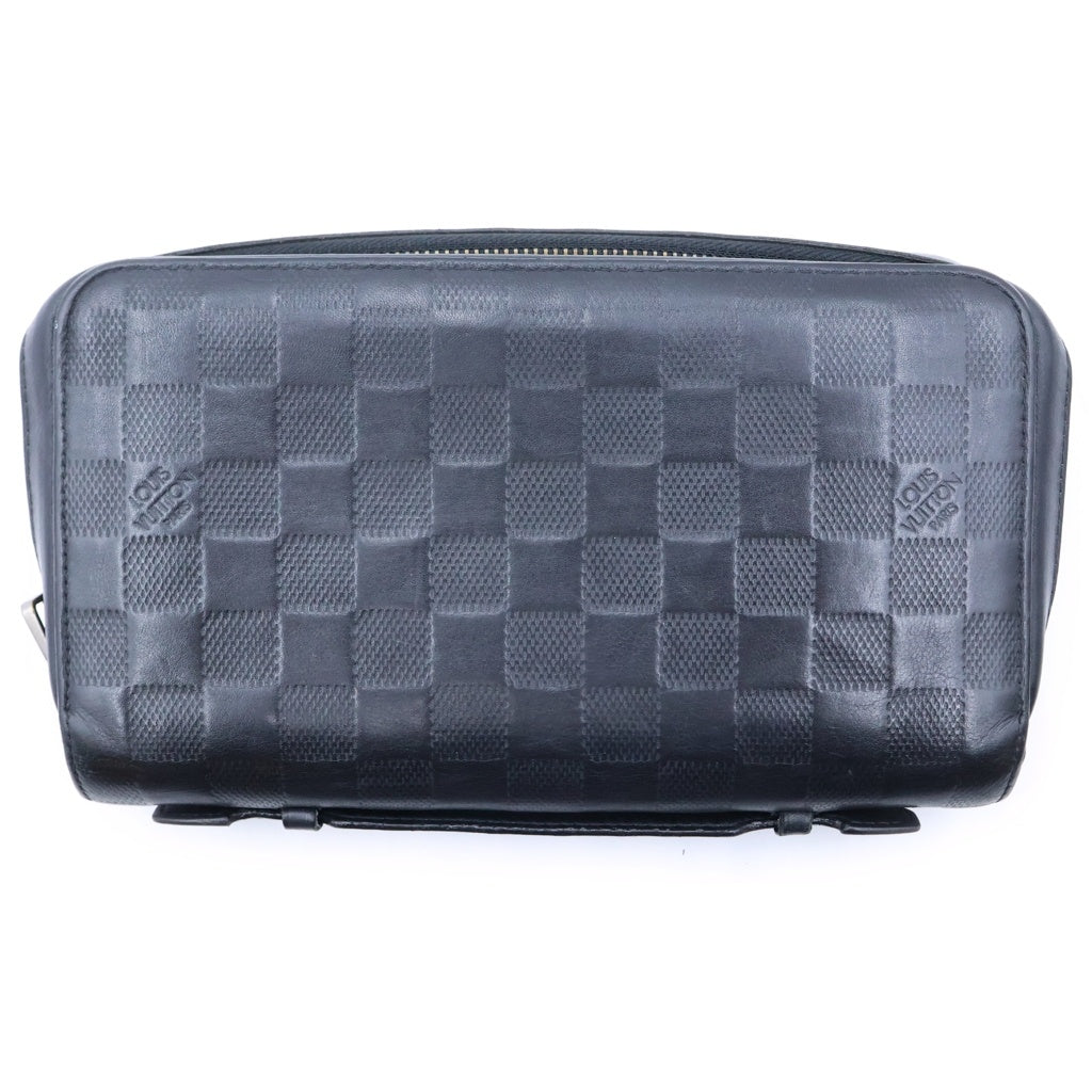 LOUIS VUITTON(ルイヴィトン) ダミエアンフィニ ジッピーXL レザー長財布 ブラック N61254