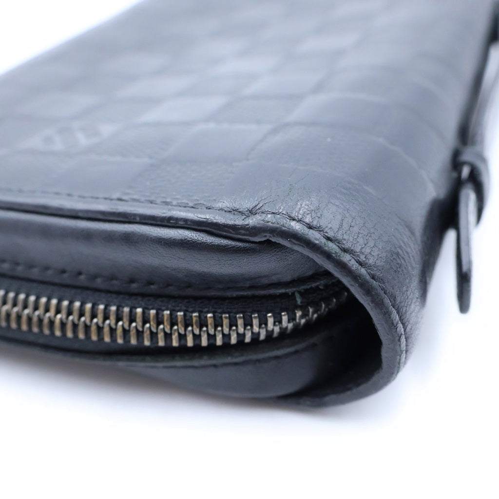 LOUIS VUITTON(ルイヴィトン) ダミエアンフィニ ジッピーXL レザー長財布 ブラック N61254