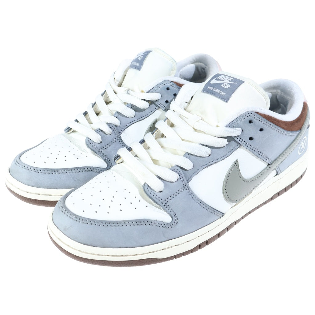 NIKE SB(ナイキエスビー) ×YUTO HORIGOME DUNK LOW PRO QS 堀米雄斗 ダンク プロ クイックストライク ローカットスニーカー ホワイト/グレー US10.5/28.5cm FQ1180-001