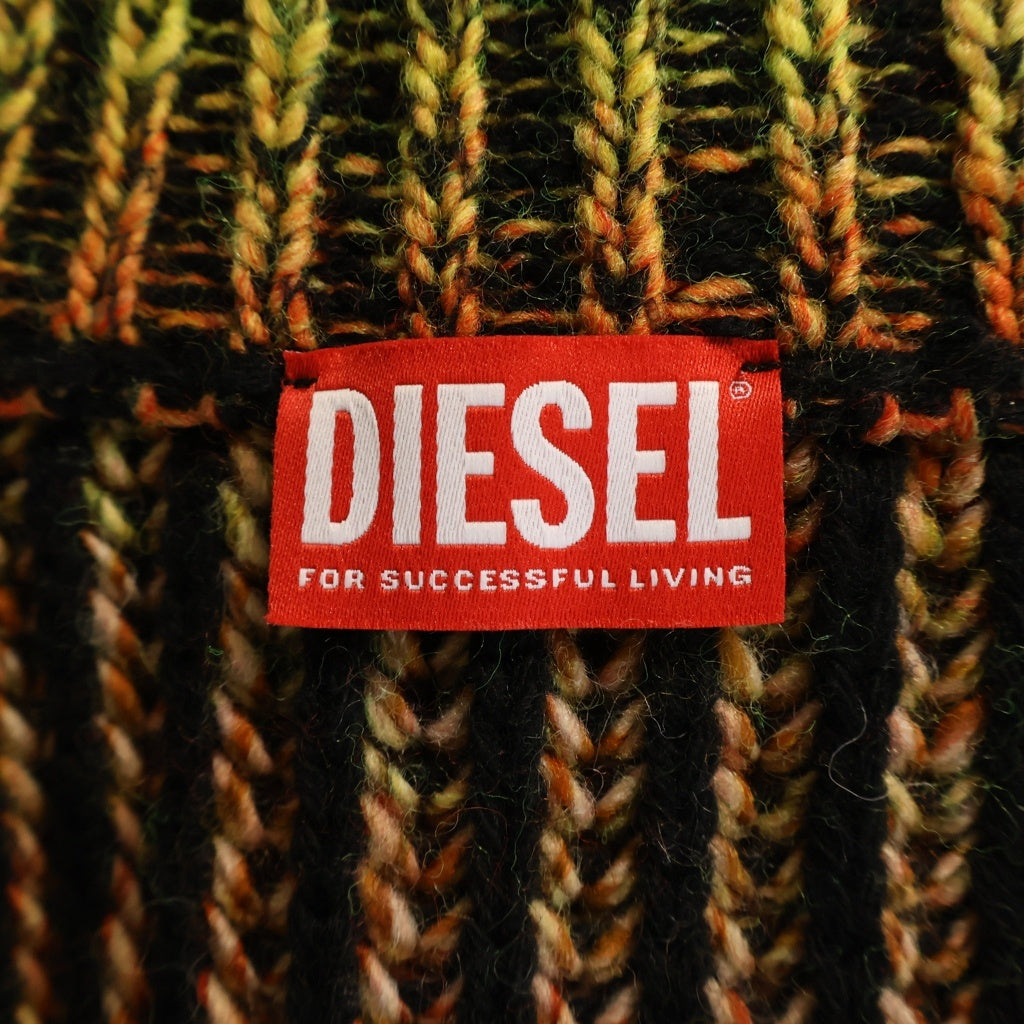 DIESEL(ディーゼル) K-OAKLAND-ZIP ウール混ジップアップドライバーズニット マルチ