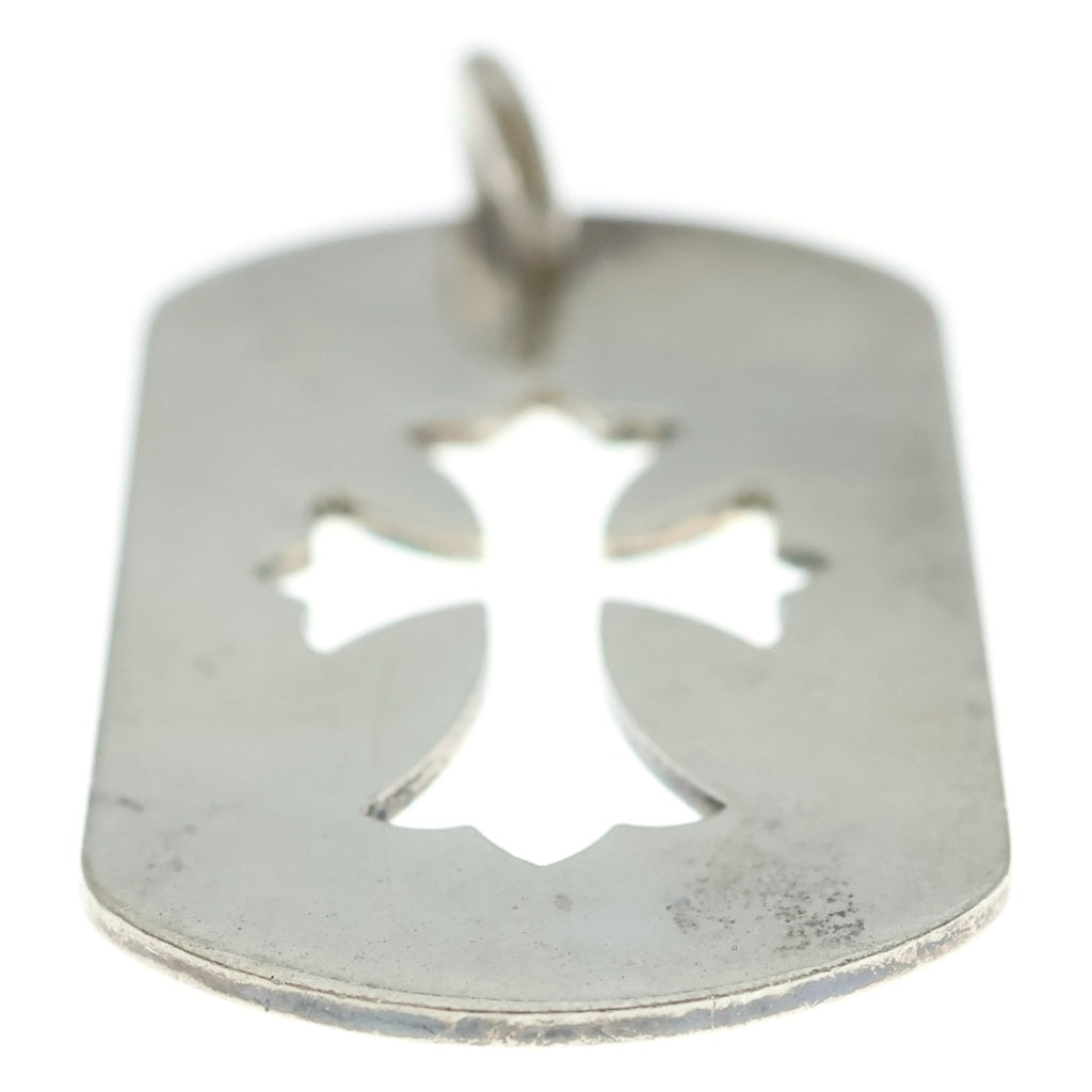 CHROME HEARTS(クロムハーツ) D TAG LRG CO CRS カットアウトクロスドッグタグ ラージ ペンダントトップ シルバー BCA239