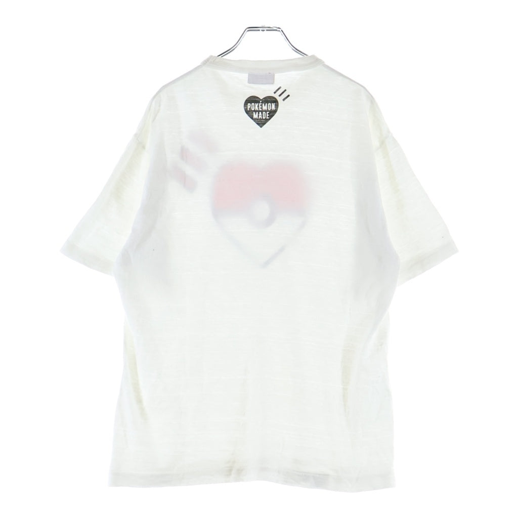 HUMAN MADE(ヒューマンメイド) ×Pokemon POKEMON MADE GRAPHIC T-SHIRT ポケモン ポケモンメイドグラフィック フロントプリント 半袖Tシャツ カットソー ホワイト XX30TE014