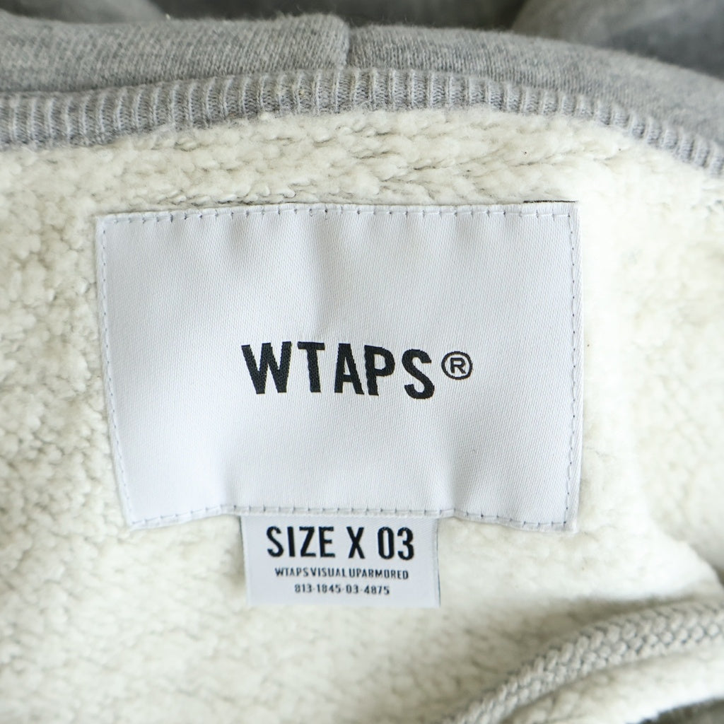 WTAPS(ダブルタップス) DSPLN 両面プリント プルオーバーパーカー フーディー グレー 212ATDT-CSM29