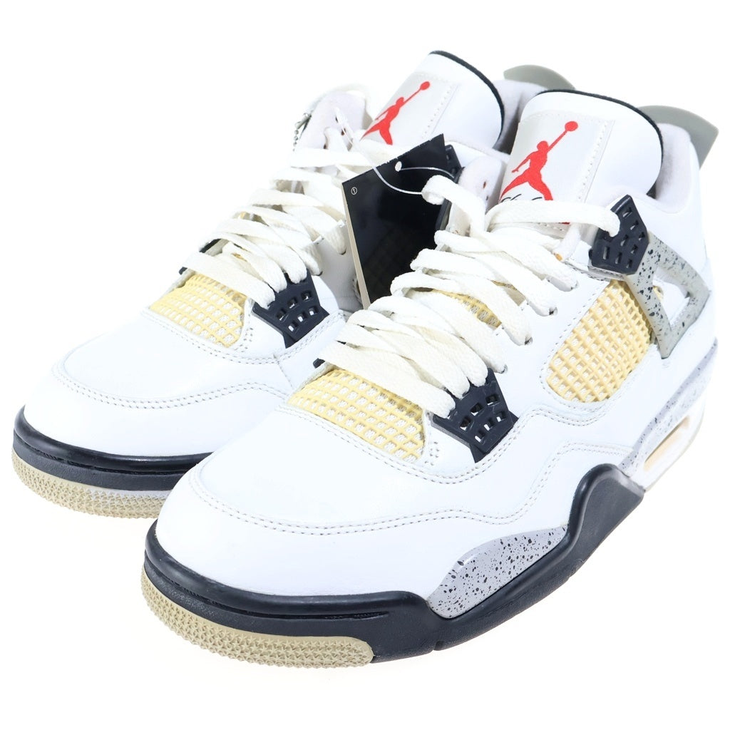 NIKE(ナイキ) Air Jordan Retro エア ジョーダン 4 レトロ ローカットスニーカー ホワイト US9.5/27.5cm 840606-192