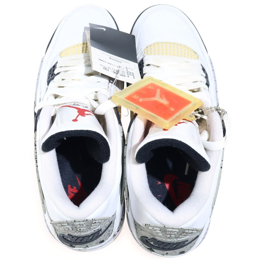 NIKE(ナイキ) Air Jordan Retro エア ジョーダン 4 レトロ ローカットスニーカー ホワイト US9.5/27.5cm 840606-192