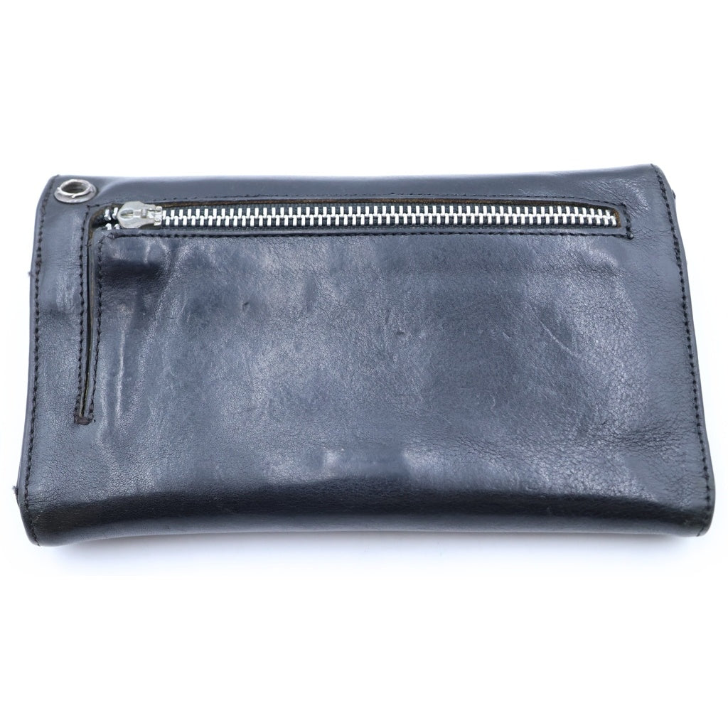 CHROME HEARTS(クロムハーツ) WAVE ウェーブ レザーウォレット 財布 ブラック