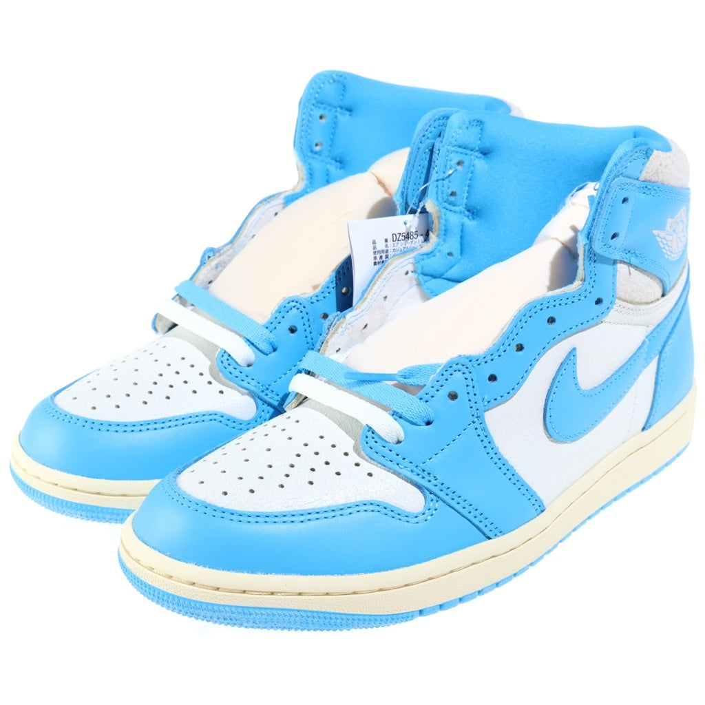 NIKE(ナイキ) AIR JORDAN 1 RETRO HIGH OG UNC REIMAGINED エアジョーダン1 レトロ ハイ オージー ユーエヌシー リイマジンド ハイカットスニーカー ブルー/ホワイト US9/27cm DZ5485-402