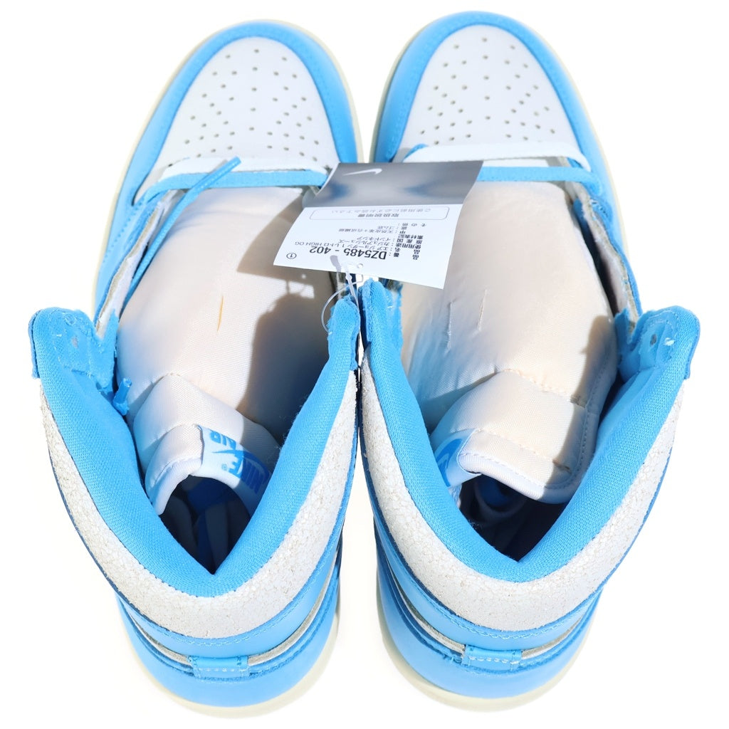 NIKE(ナイキ) AIR JORDAN 1 RETRO HIGH OG UNC REIMAGINED エアジョーダン1 レトロ ハイ オージー ユーエヌシー リイマジンド ハイカットスニーカー ブルー/ホワイト US9/27cm DZ5485-402