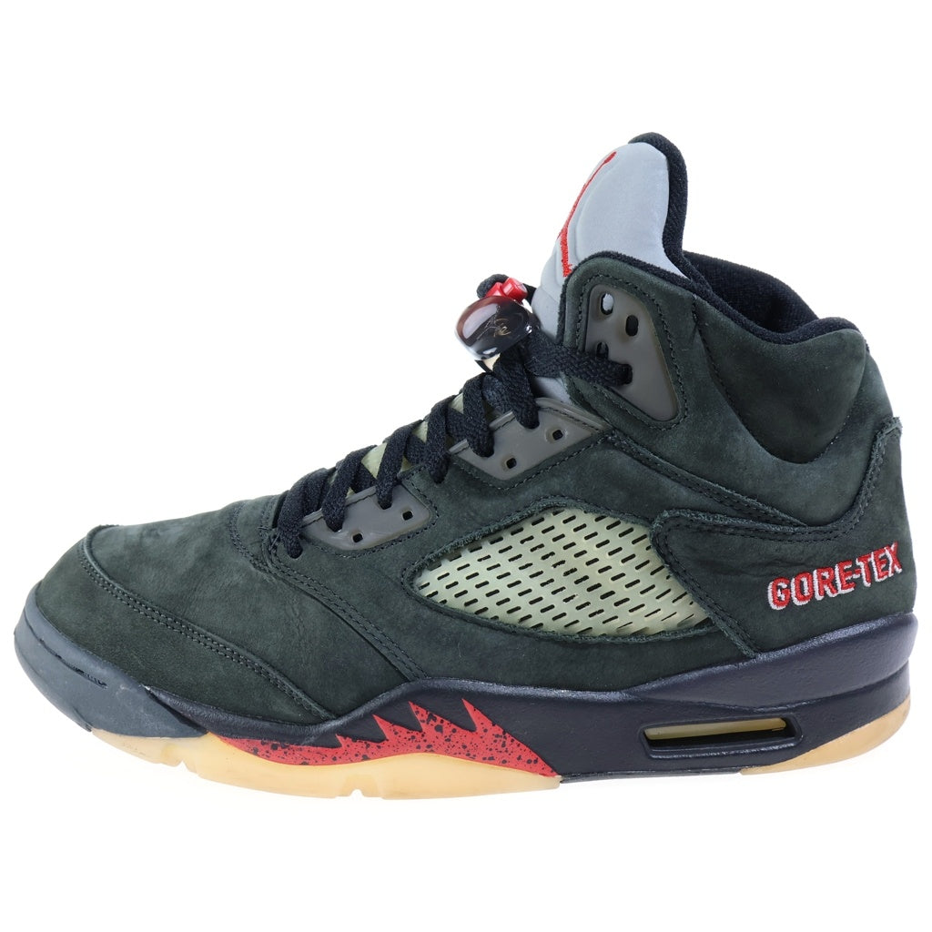 NIKE(ナイキ) WMNS AIR JORDAN 5 RETRO GORE-TEX Off-NOIR ウィメンズ エアジョーダン5 レトロ ゴアテックス オフノワール ハイカットスニーカー ブラック US12/29cm DR0092-001