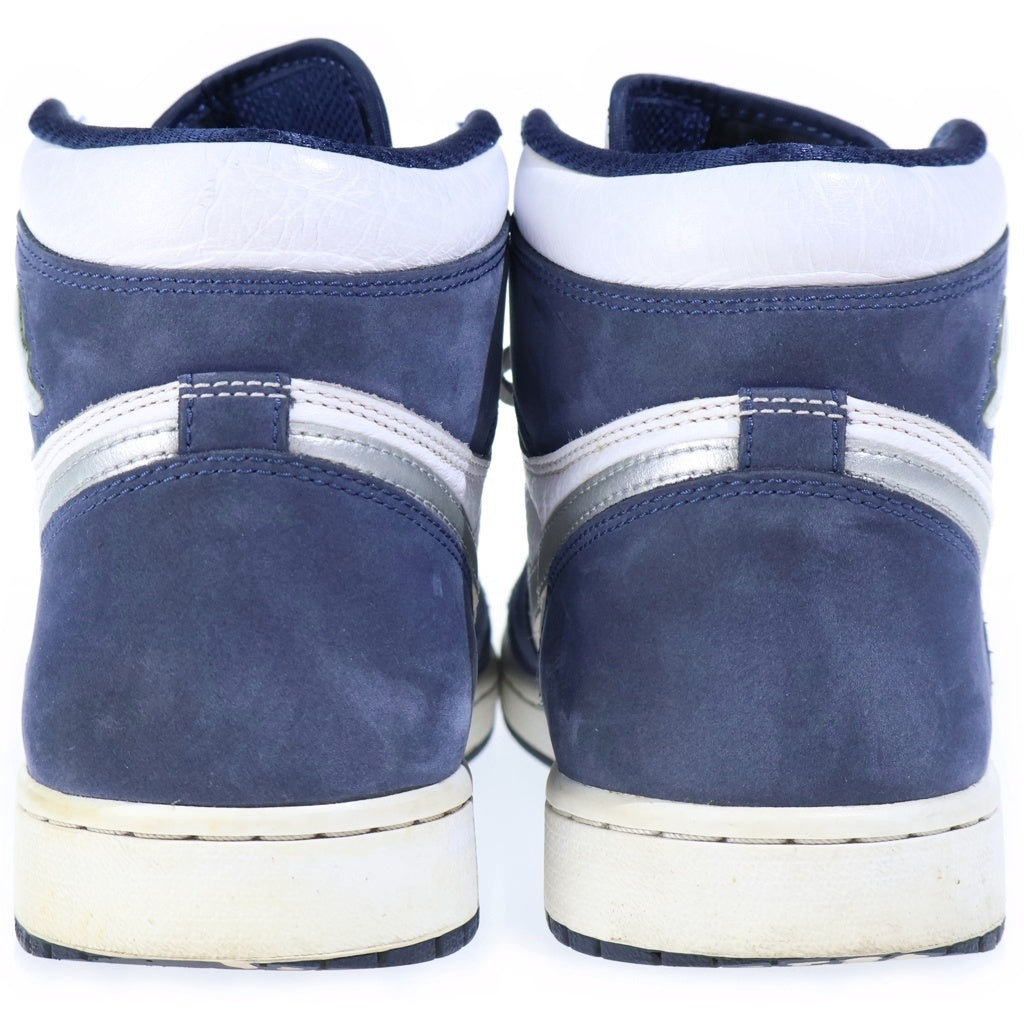 NIKE(ナイキ) AIR JORDAN 1 HIGH OG CO JP WHITE MIDNIGHT NAVY 2020 STANDARD BOX エアジョーダン1 ハイカットスニーカー ホワイト/ネイビー US10/28cm DC1788-100