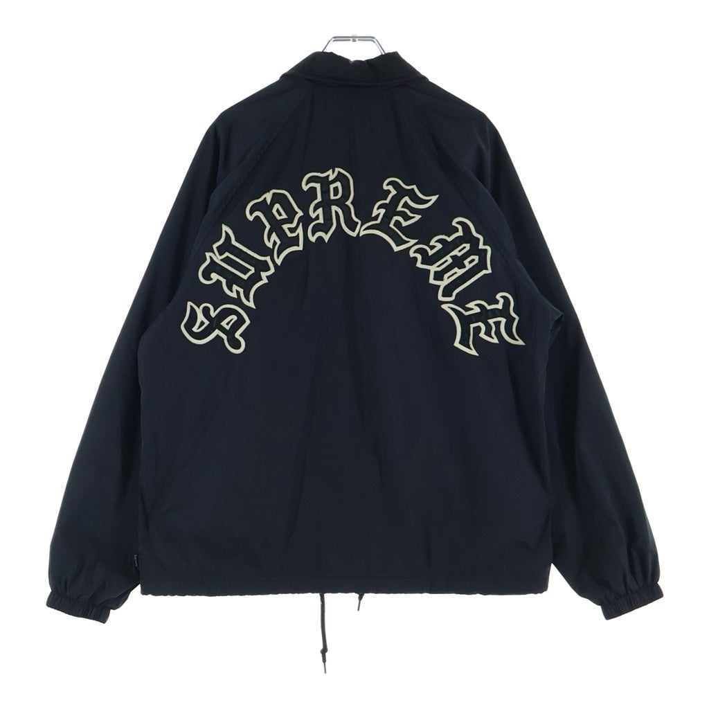SUPREME(シュプリーム) 25AW Old English Arc Coaches Jacket オールドイングリッシュ アーチロゴ ナイロンコーチジャケット ブラック