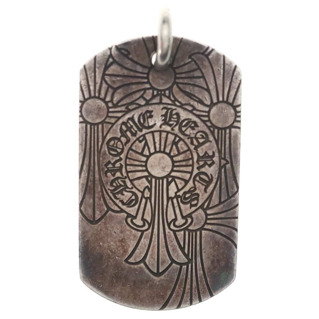 CHROME HEARTS(クロムハーツ) D TAG LRG GOD BLESS ラージ ゴッドブレス ドッグタグ ペンダントトップ シルバー