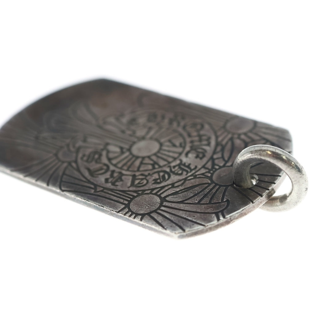 CHROME HEARTS(クロムハーツ) D TAG LRG GOD BLESS ラージ ゴッドブレス ドッグタグ ペンダントトップ シルバー