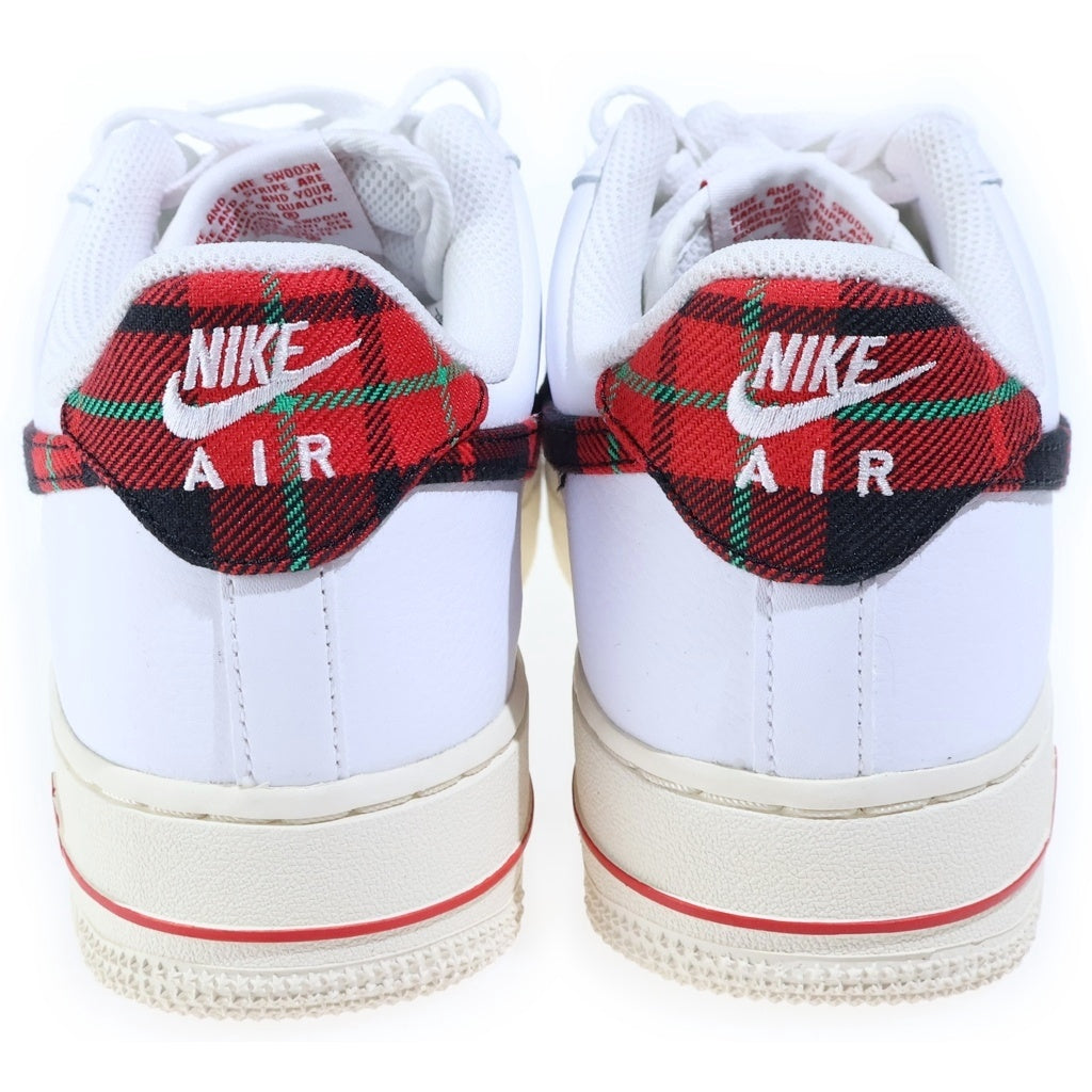 NIKE(ナイキ) AIR FORCE 1 LOW PLAID エアフォース1 ロー プレイド ローカットスニーカー ホワイト/レッド US7.5/25.5cm DV0789-100