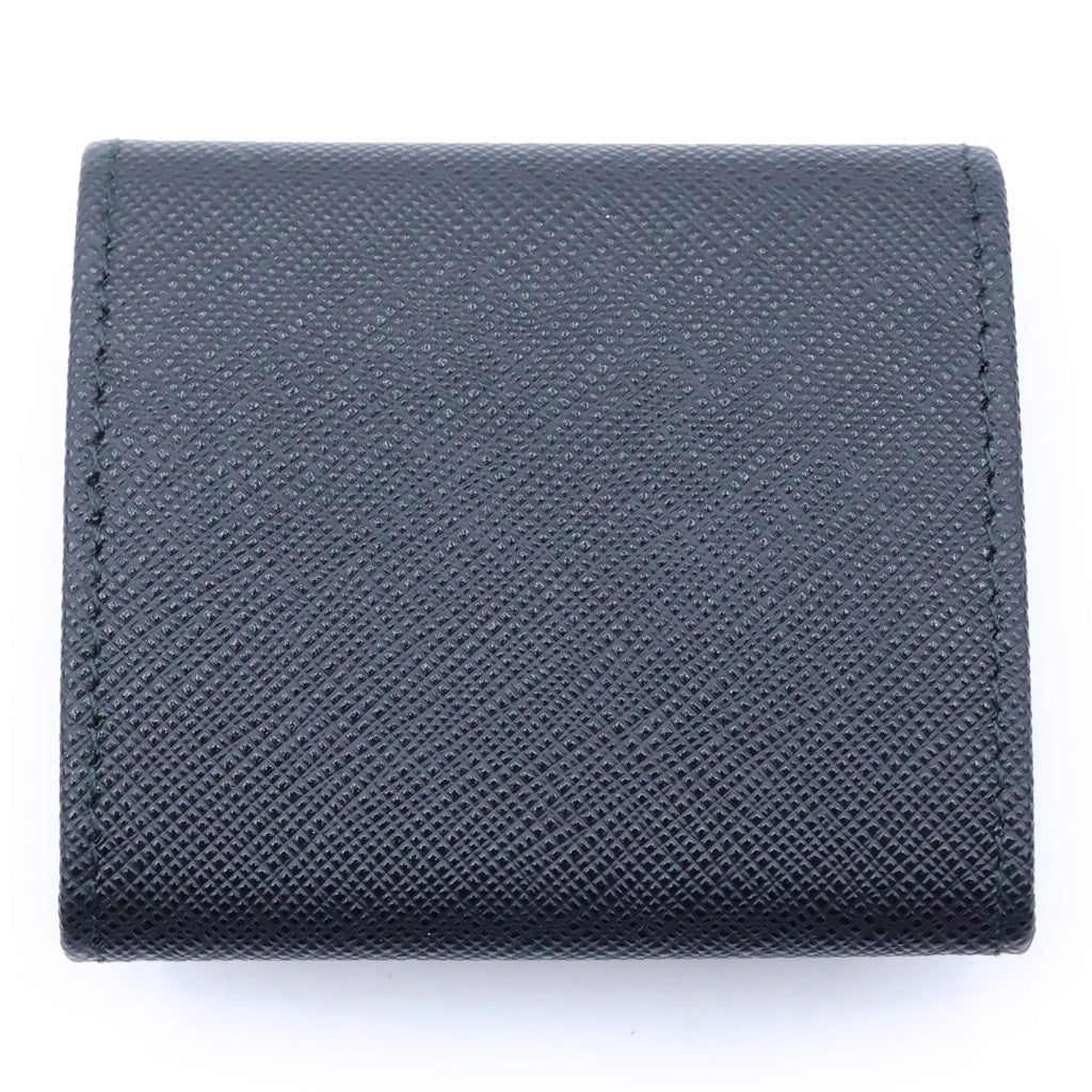 PRADA(プラダ) トライアングルロゴプレート サフィアーノレザー コインケース ブラック 2MM935