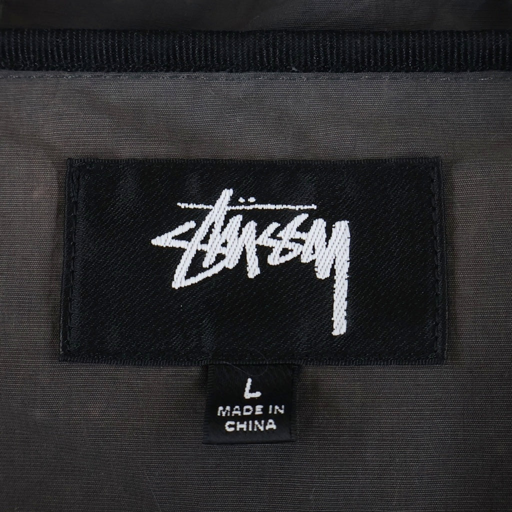 STUSSY(ステューシー) Beach Shell Wave Dye 両面ストックロゴプリント ナイロン フーデッド ジップアップジャケット ブラウン
