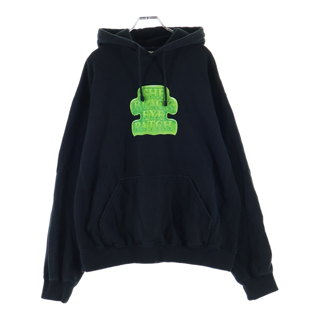 THE BLACK EYE PATCH(ブラックアイパッチ) OG SLIME HWC HOODIE フロントロゴプリント プルオーバーパーカー フーディー ブラック