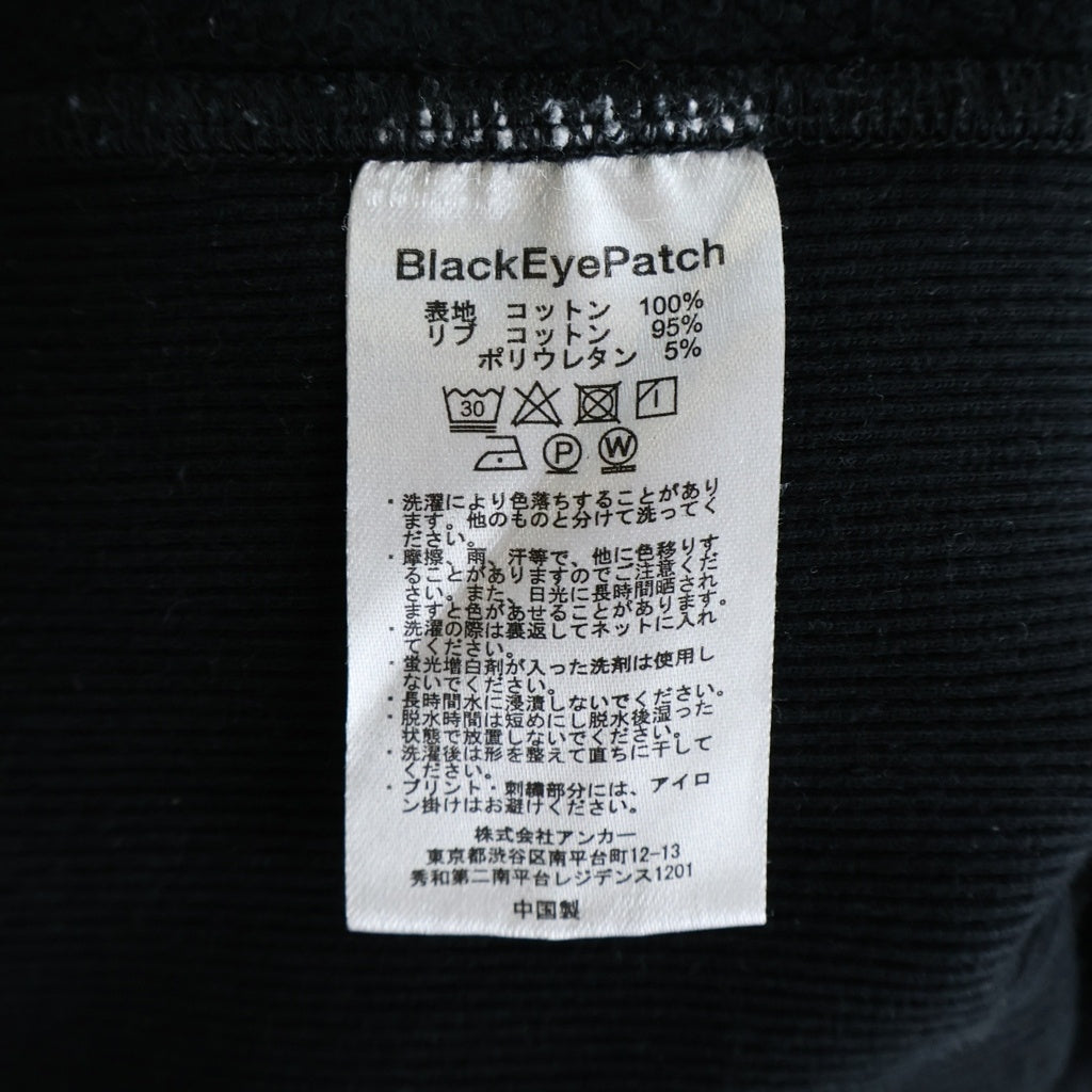 THE BLACK EYE PATCH(ブラックアイパッチ) OG SLIME HWC HOODIE フロントロゴプリント プルオーバーパーカー フーディー ブラック
