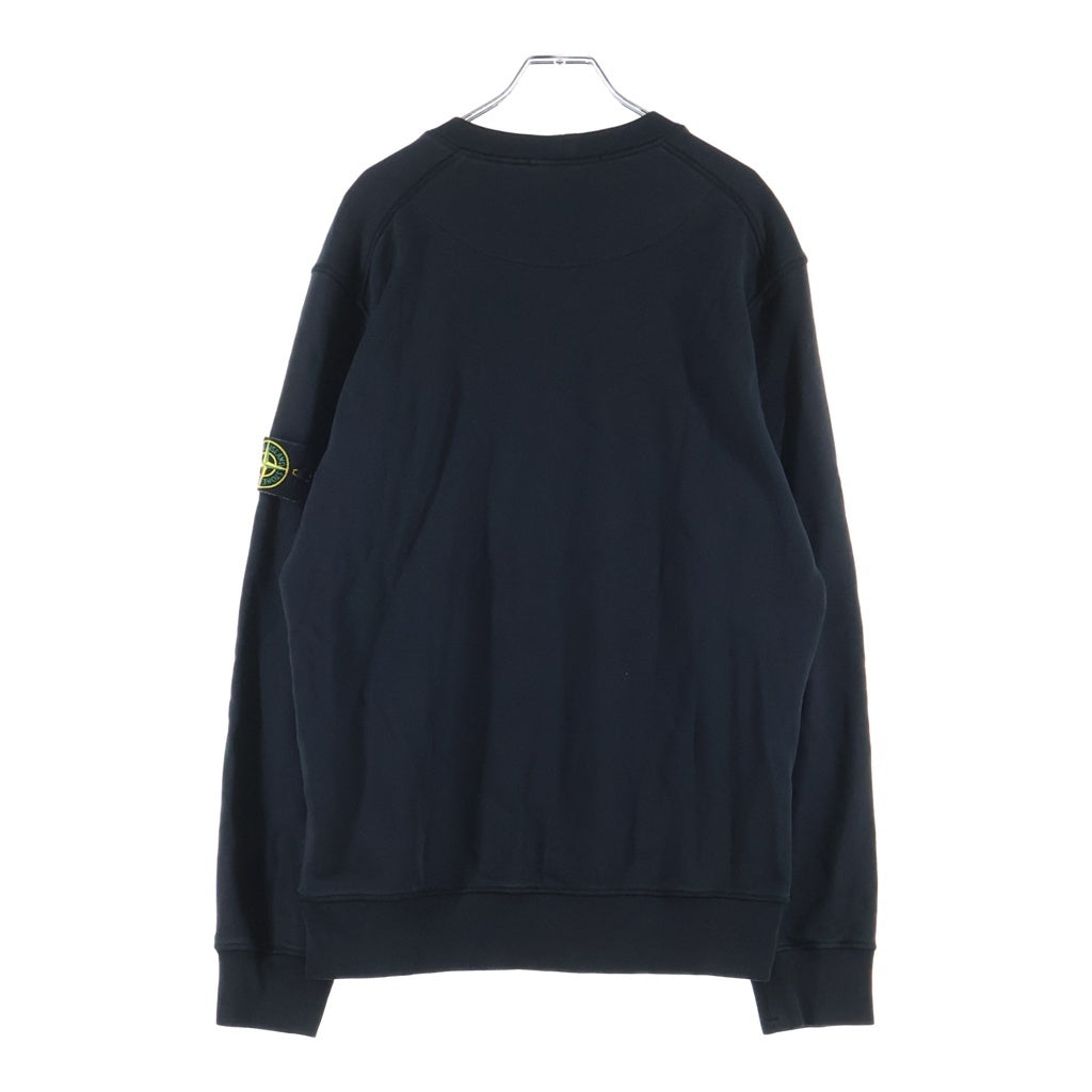 STONE ISLAND(ストーンアイランド) Sweatshirt ロゴワッペン クルーネックスウェットトレーナー ブラック 741563051