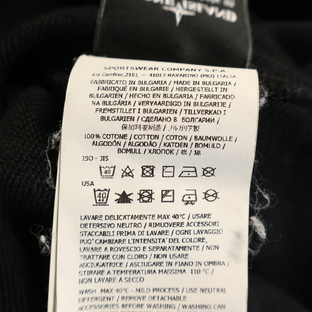 STONE ISLAND(ストーンアイランド) Sweatshirt ロゴワッペン クルーネックスウェットトレーナー ブラック 741563051