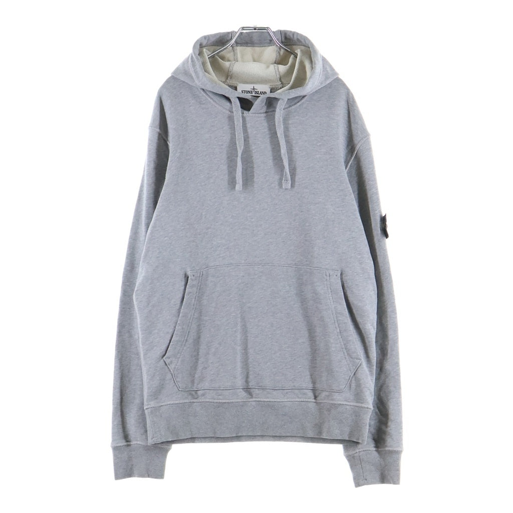 STONE ISLAND(ストーンアイランド) Hoodie ロゴワッペン プルオーバースウェットパーカー フーディー グレー 741564151