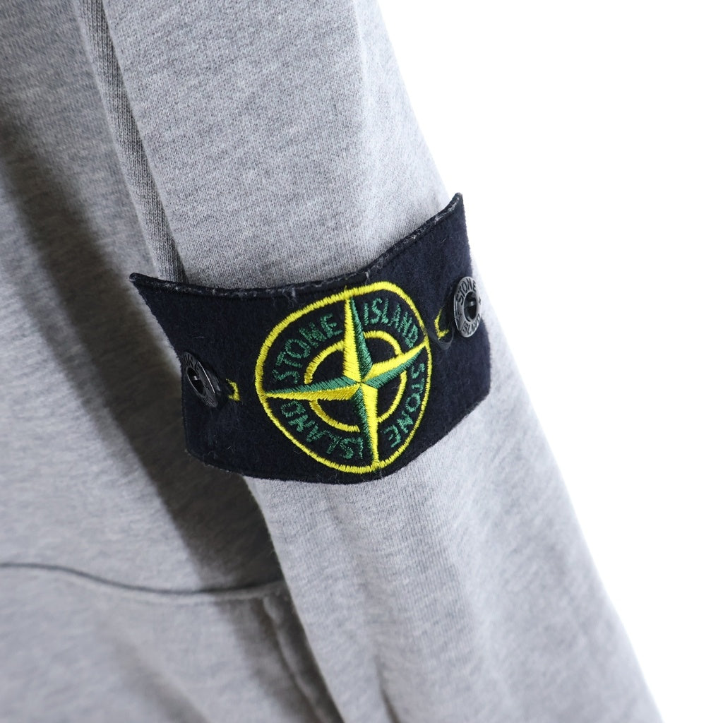 STONE ISLAND(ストーンアイランド) Hoodie ロゴワッペン プルオーバースウェットパーカー フーディー グレー 741564151